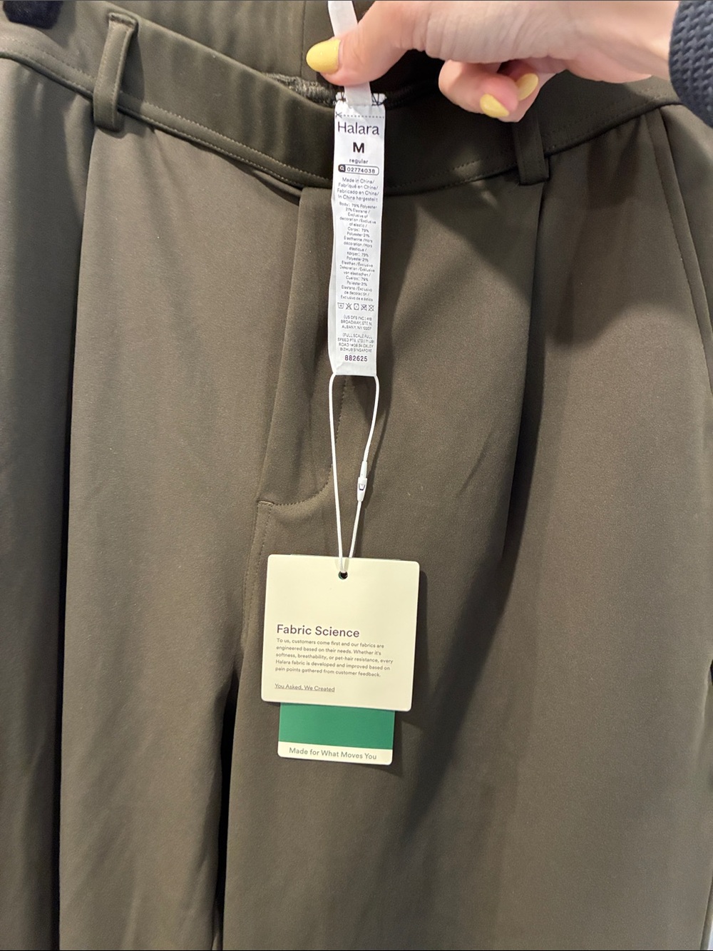 HALARA Olive DayStretch High Waisted Pocket Work Flare Pants - Picture 2 of 4